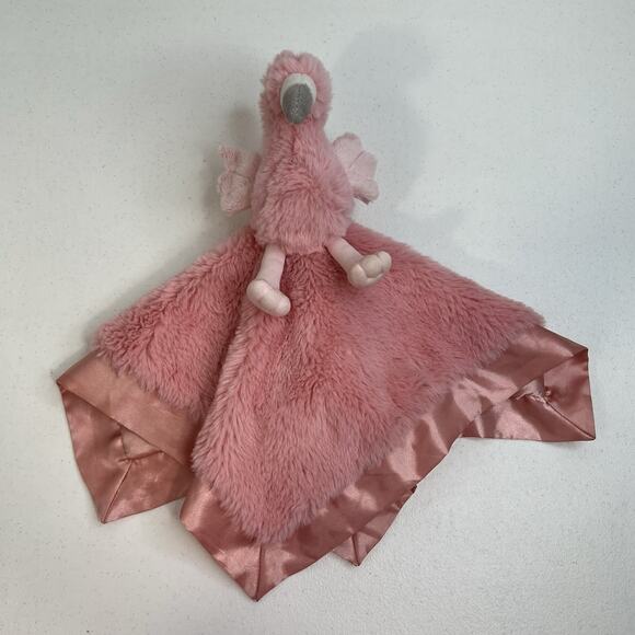 Cloud Island Pink Flamingo Lovey Security Blanket Stuffed Animal Satin Target - Picture 3 of 12